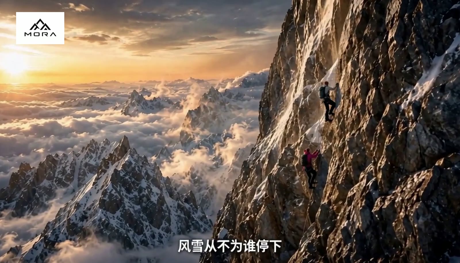 雪山环境建立镜头