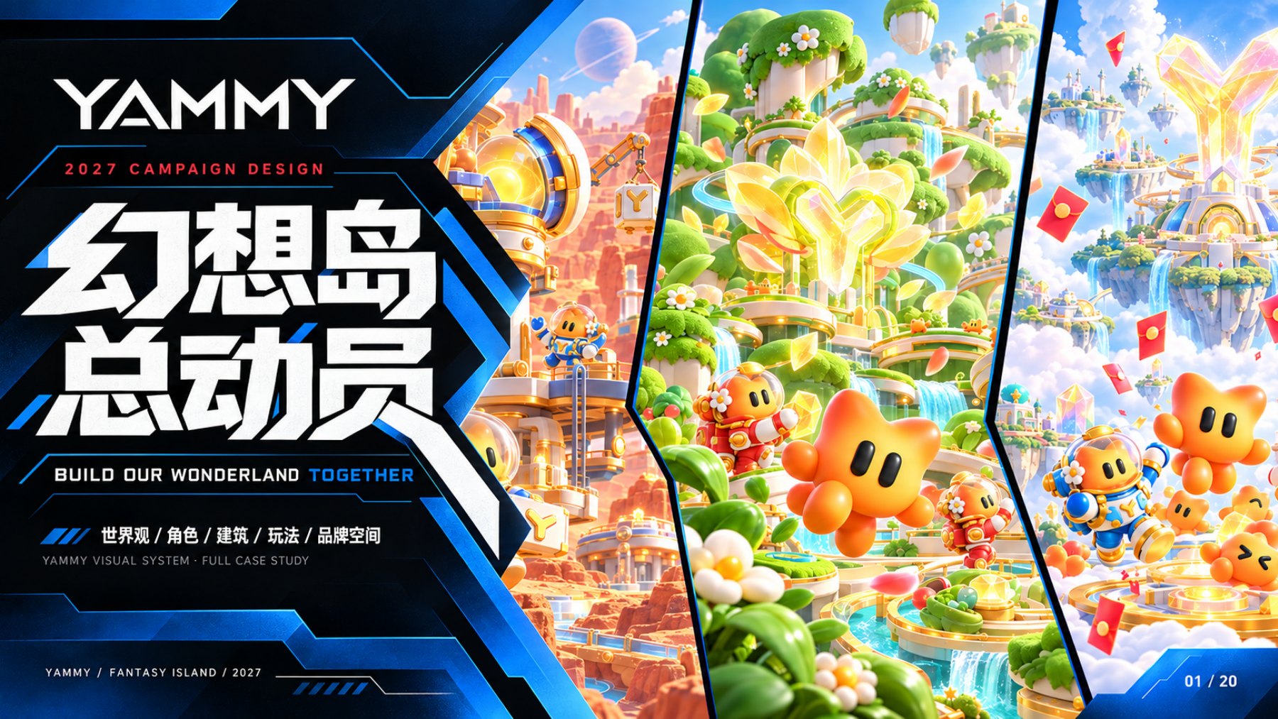 YAMMY 天空队幻想岛品牌主视觉