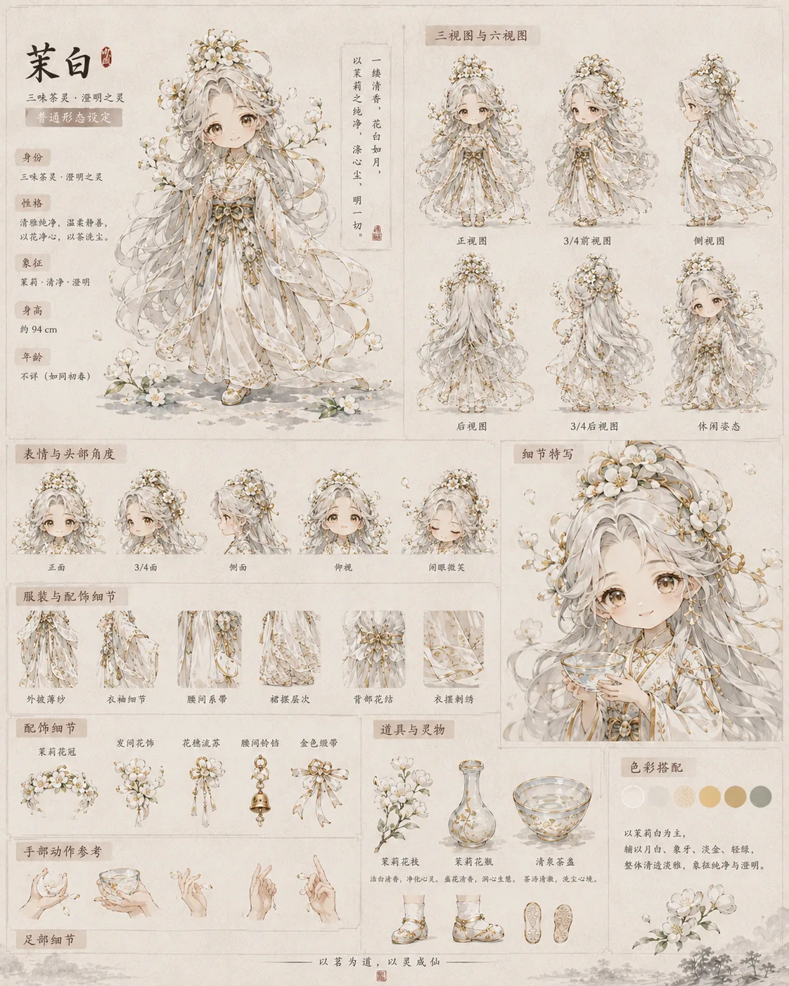 兰亭墨仙传茉白墨灵设定