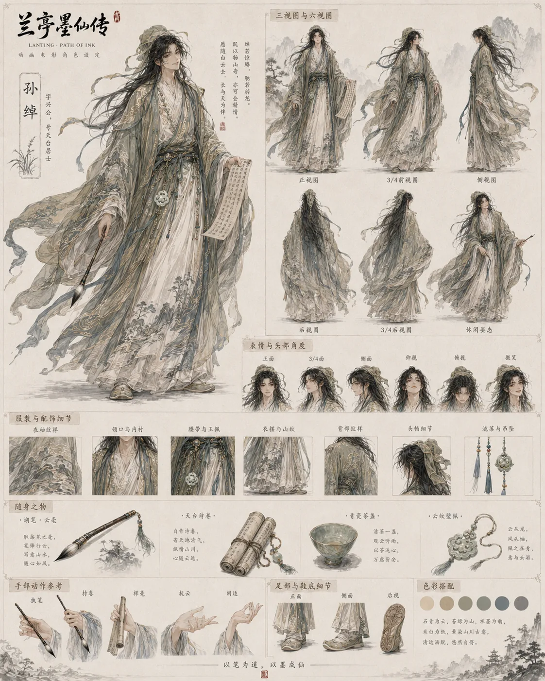 孙绰角色转面设定