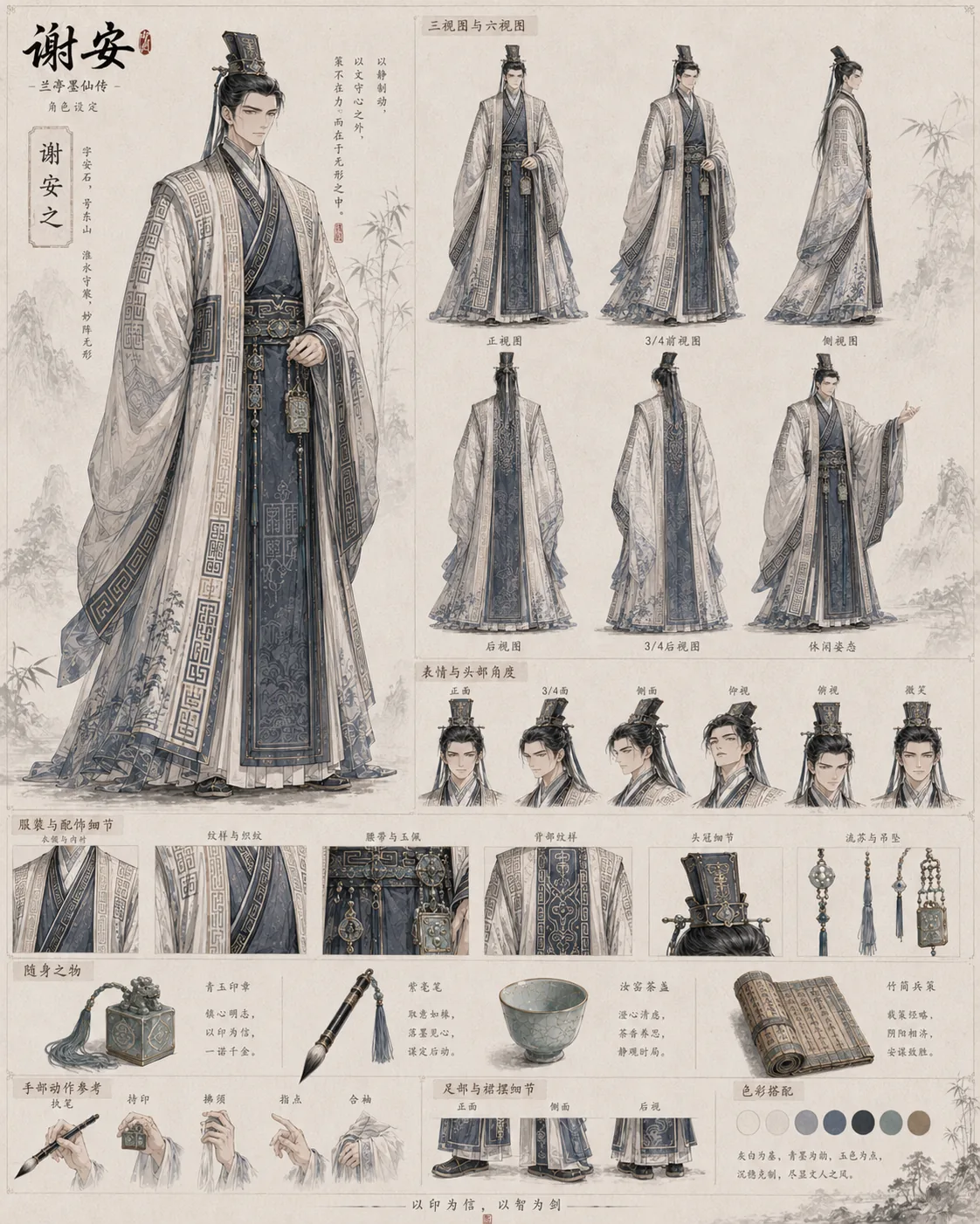 谢安角色转面设定
